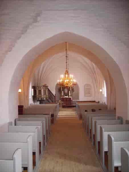 Det indre af Elling Kirke