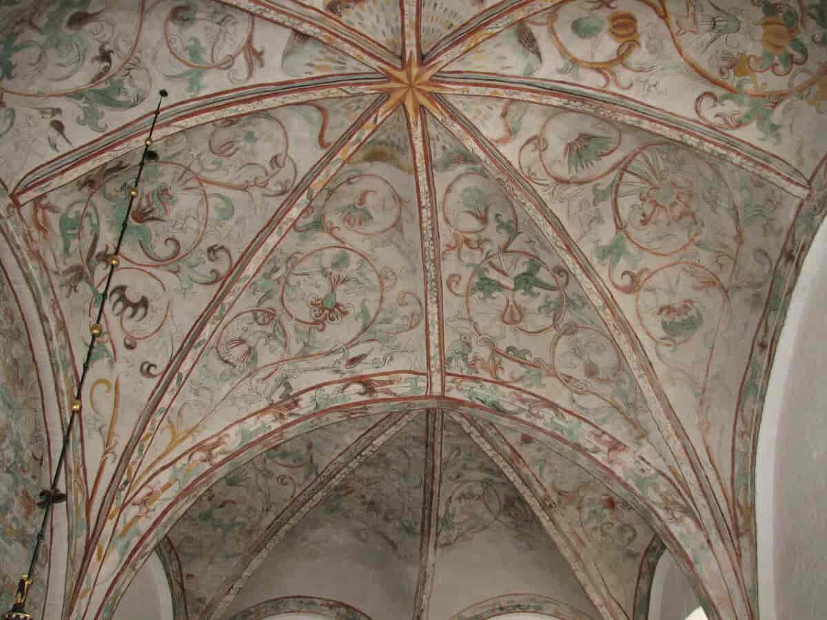 Kalkmalerier i Saltum Kirke