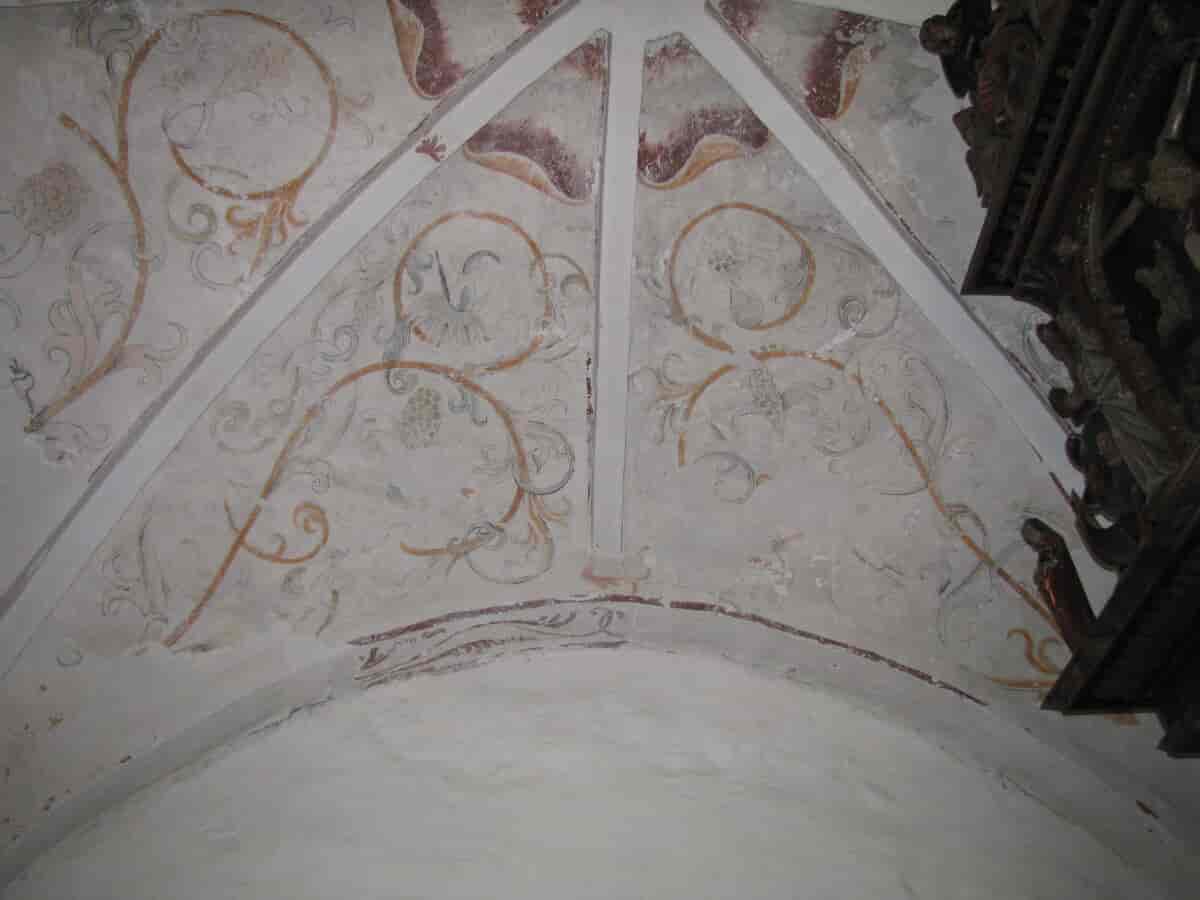 Kalkmaleri i Torslev Kirke - Jammerbugt Kommune
