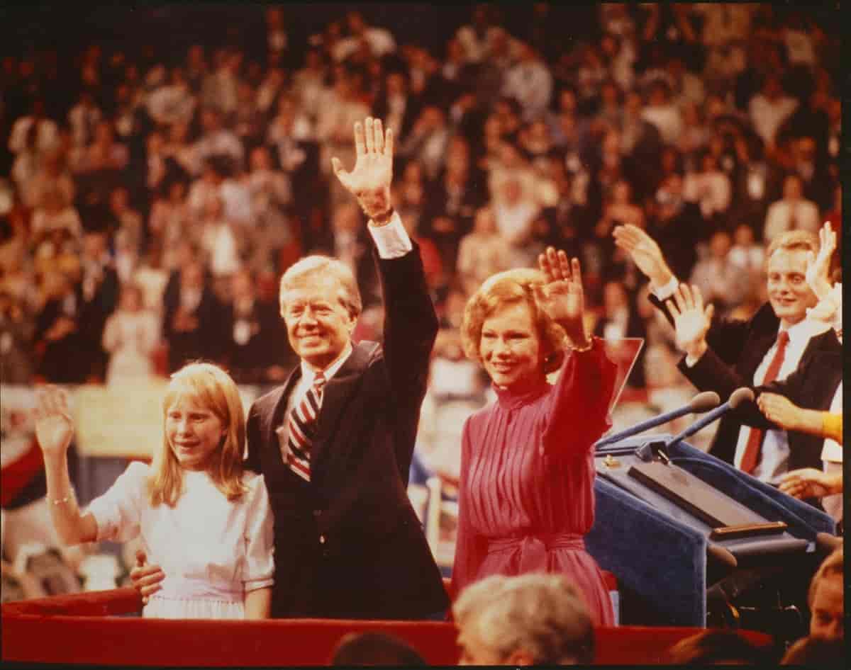 Jimmy Carter og familie, 1976.