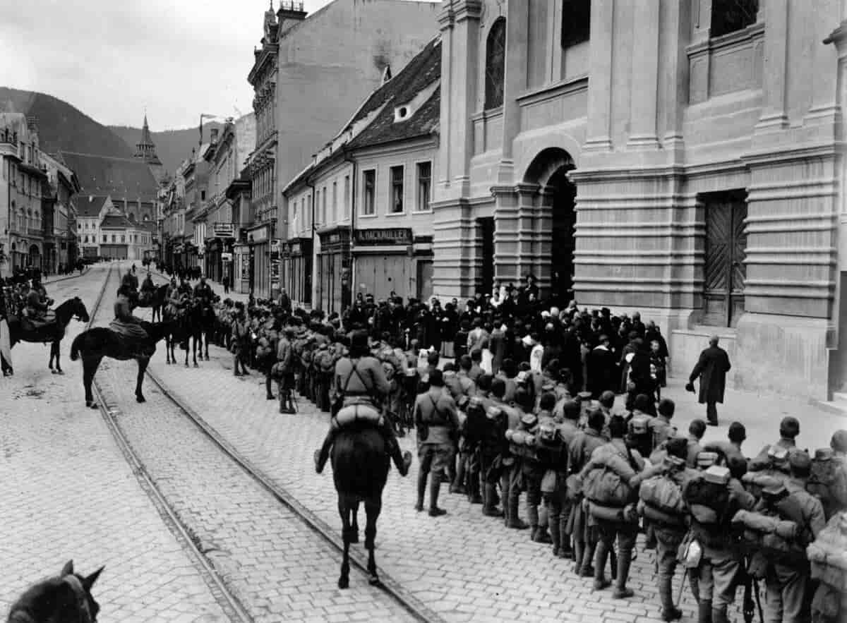 Østrig-ungarske tropper i Braşov 1916.