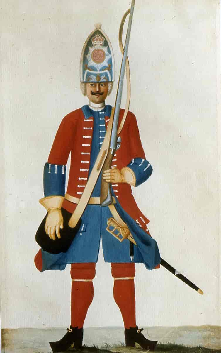 Menig grenader af Grenaderkorpset 1728