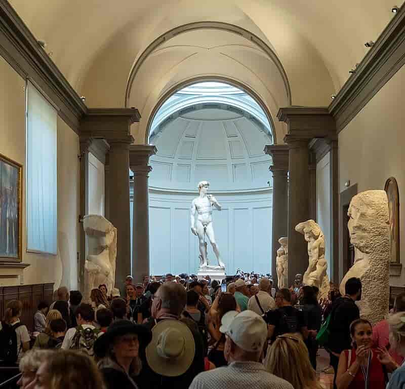 Michelangelos marmorstatue af David