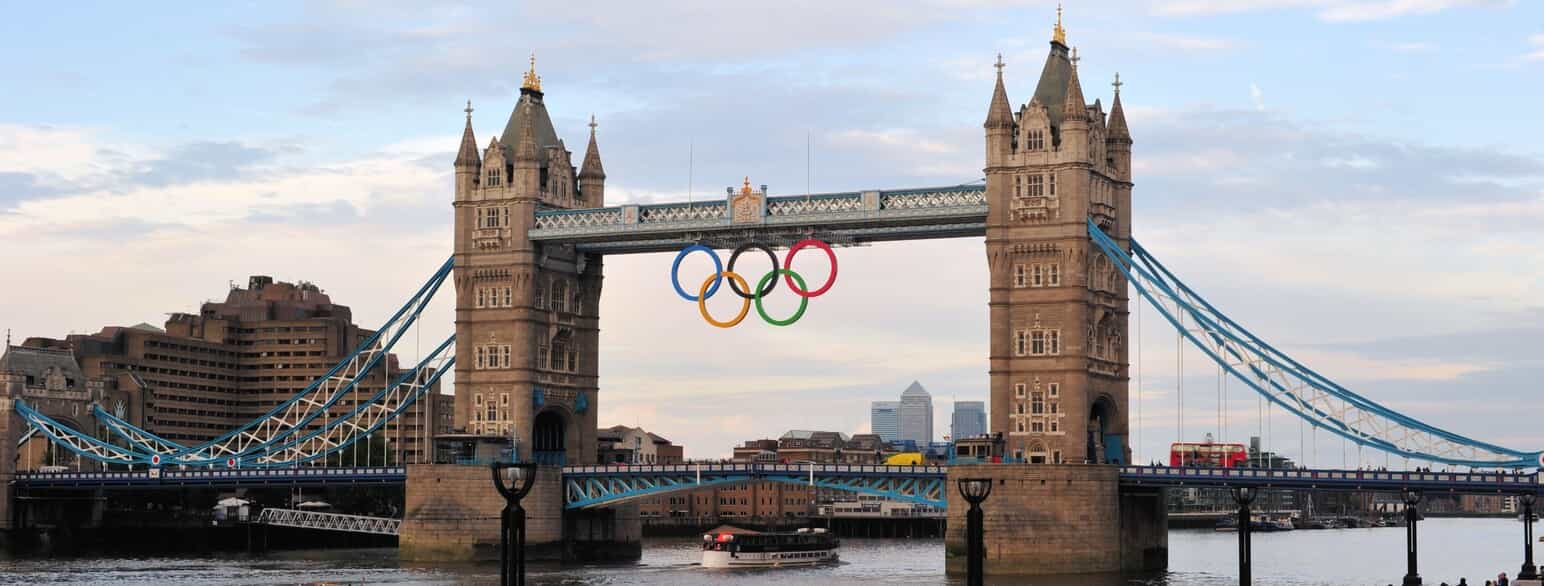 De olympiske ringe ved OL i London i 2012