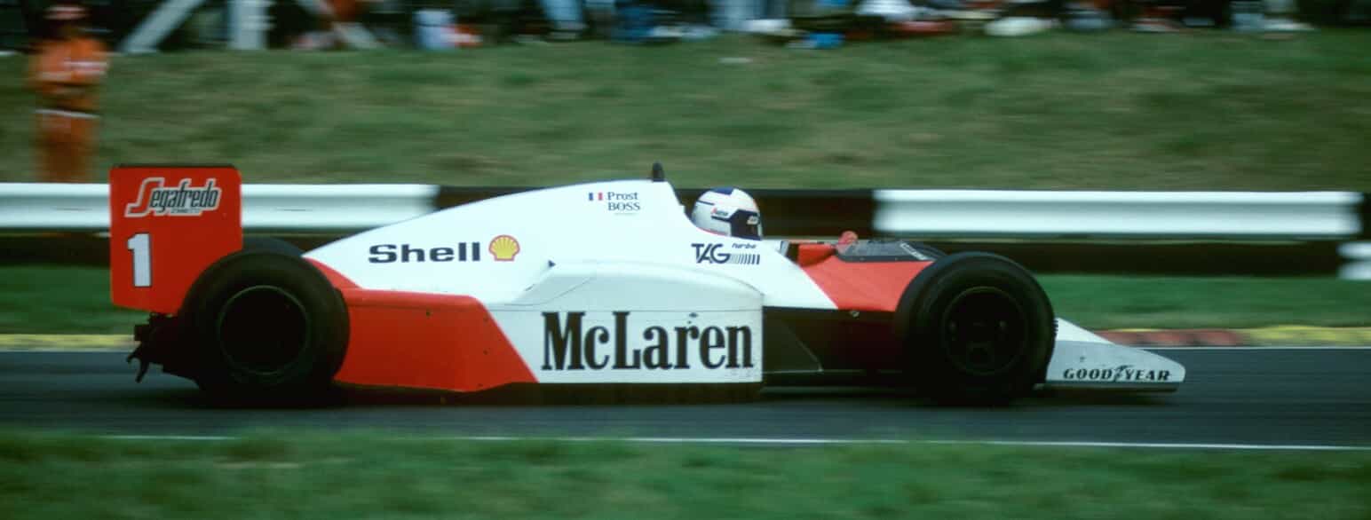 Alain Prost. Foto fra 1988