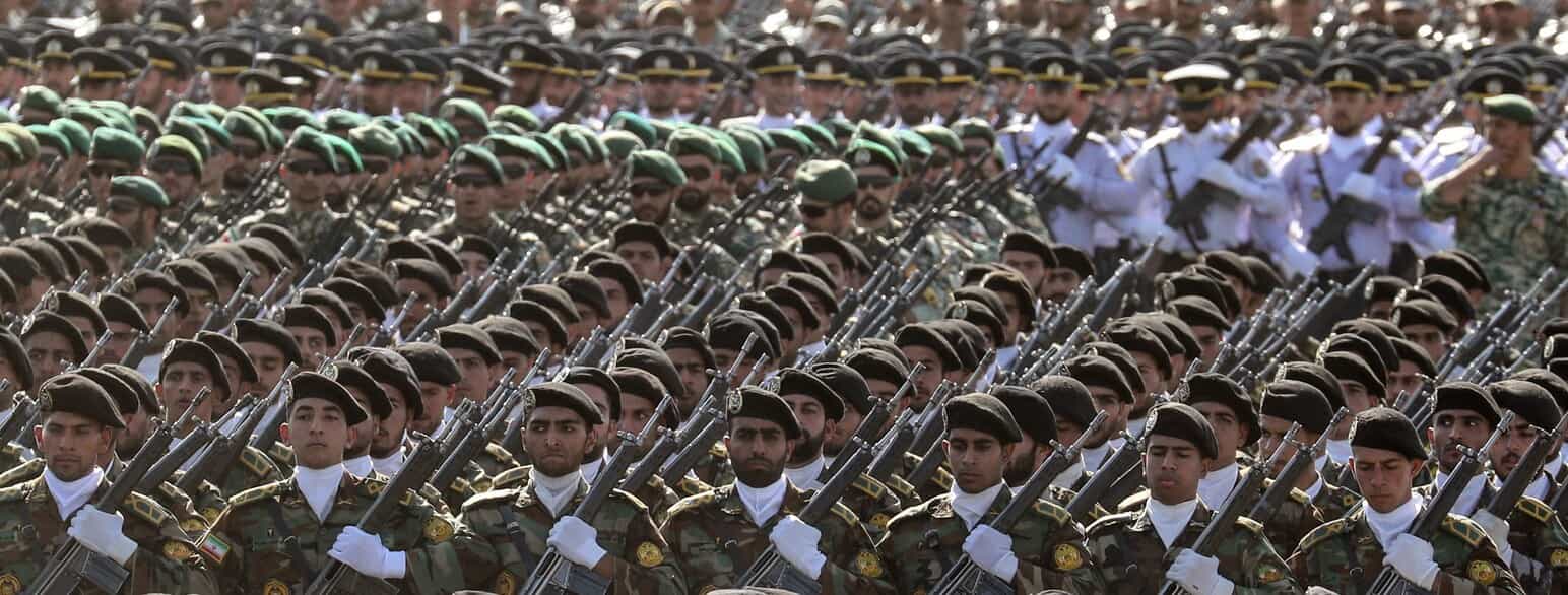 Militærparade i Teheran den 22. september 2023