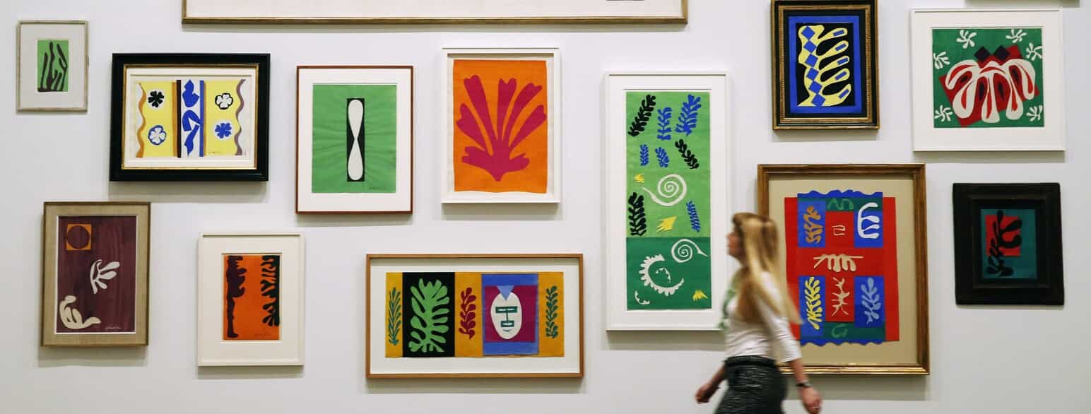 Fra en udstilling af Henri Matisses papircollager på Tate Modern i 2014