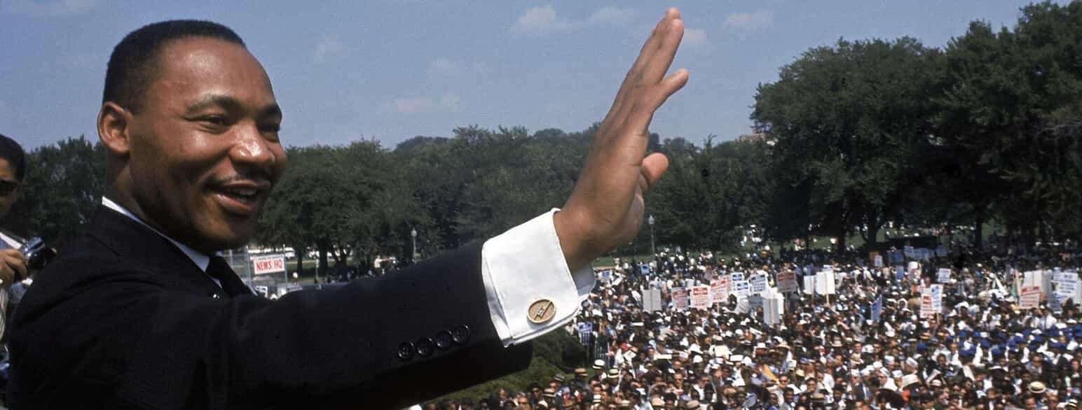 Martin Luther King Jr. under talen "I Have a Dream"