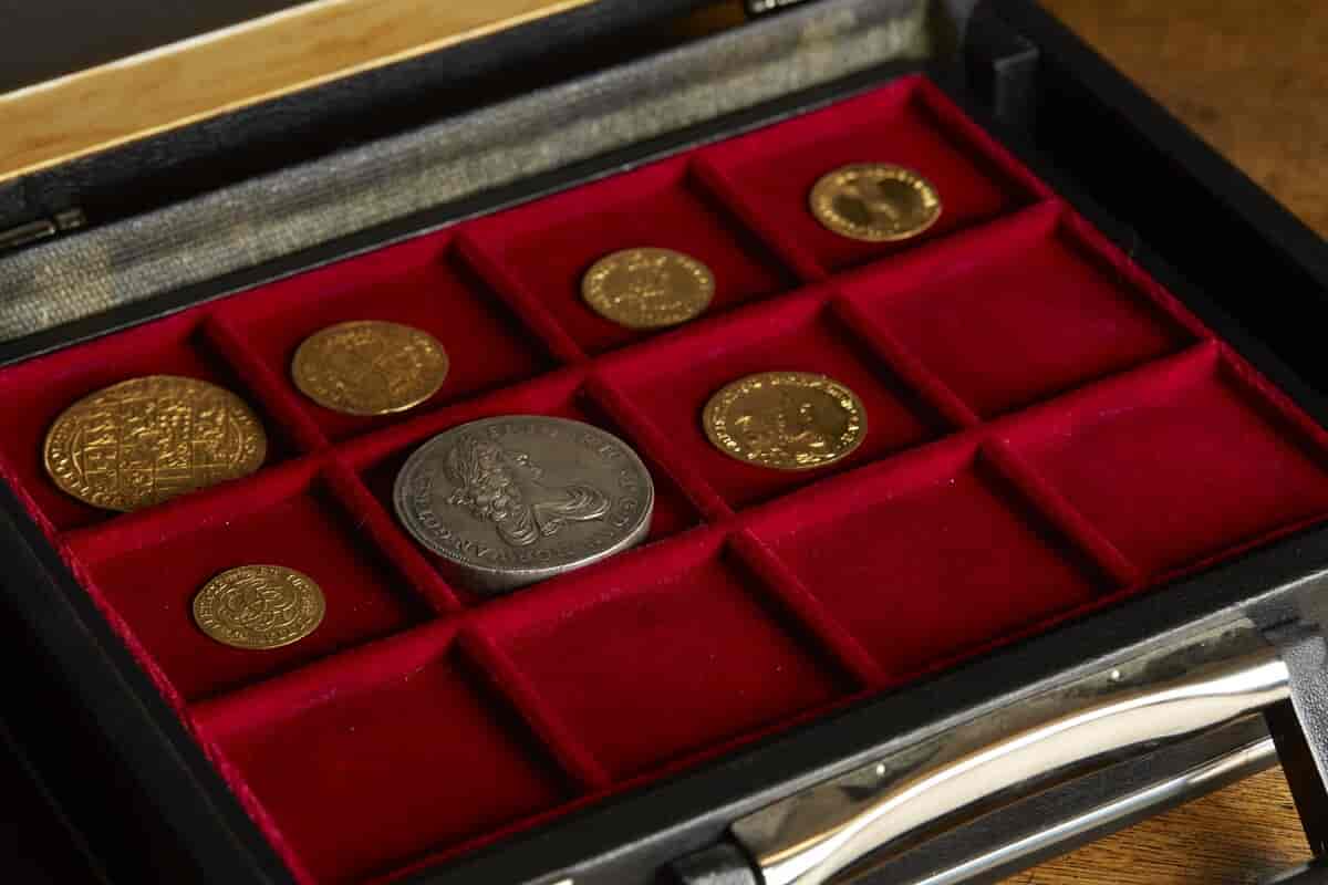 Syv mønter erhvervet af Nationalmuseet fra Bille Brahe-samlingen.