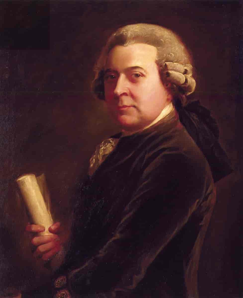 "John Adams in London". Portræt fra 1783