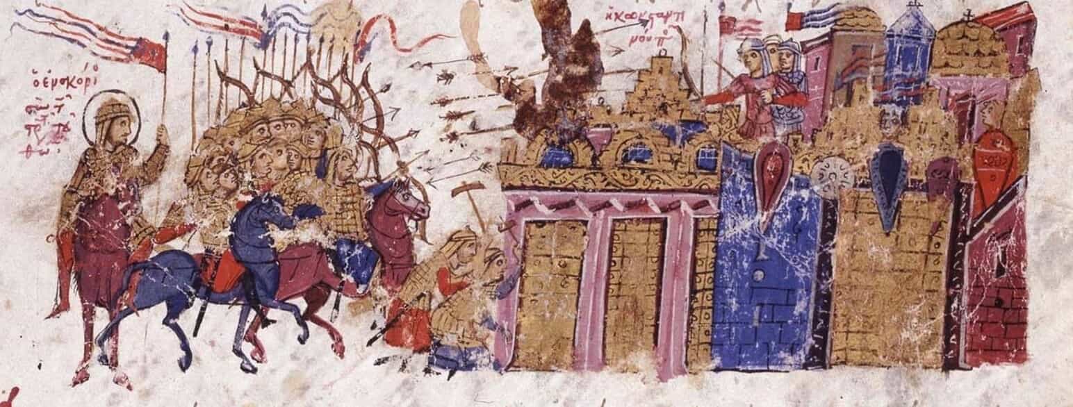 Thomas belejrer Konstantinopel.
