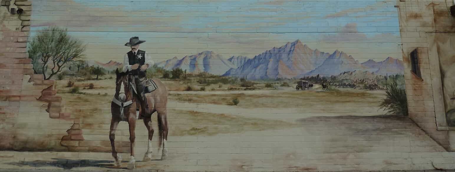 Wyatt Earp - murmaleri i Phoenix, Arizona