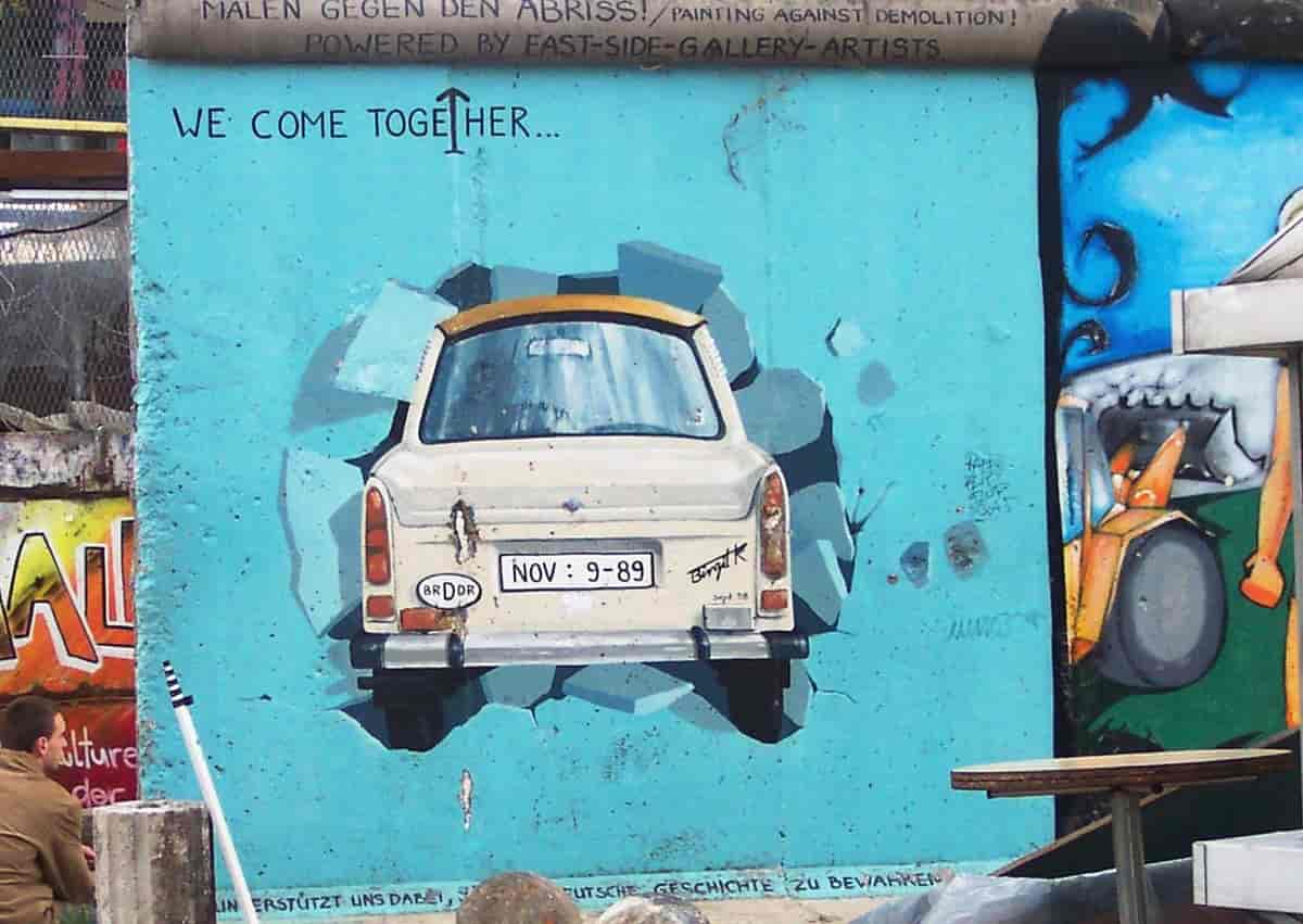 Graffiti på Berlinmuren