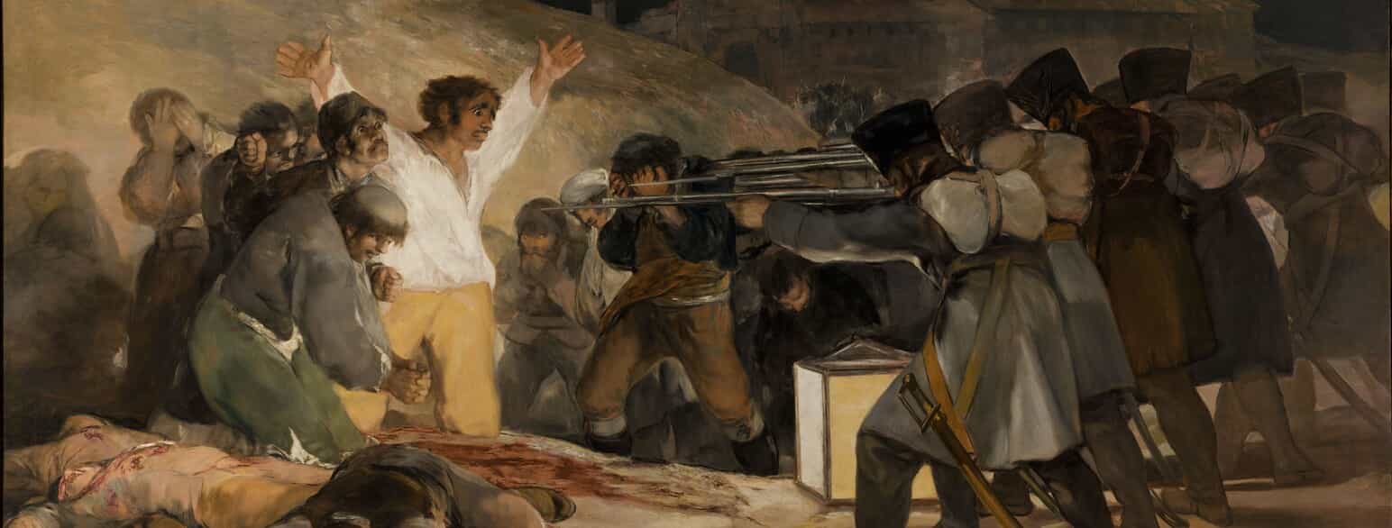 Udsnit af Goyas maleri "Den 3. maj 1808"