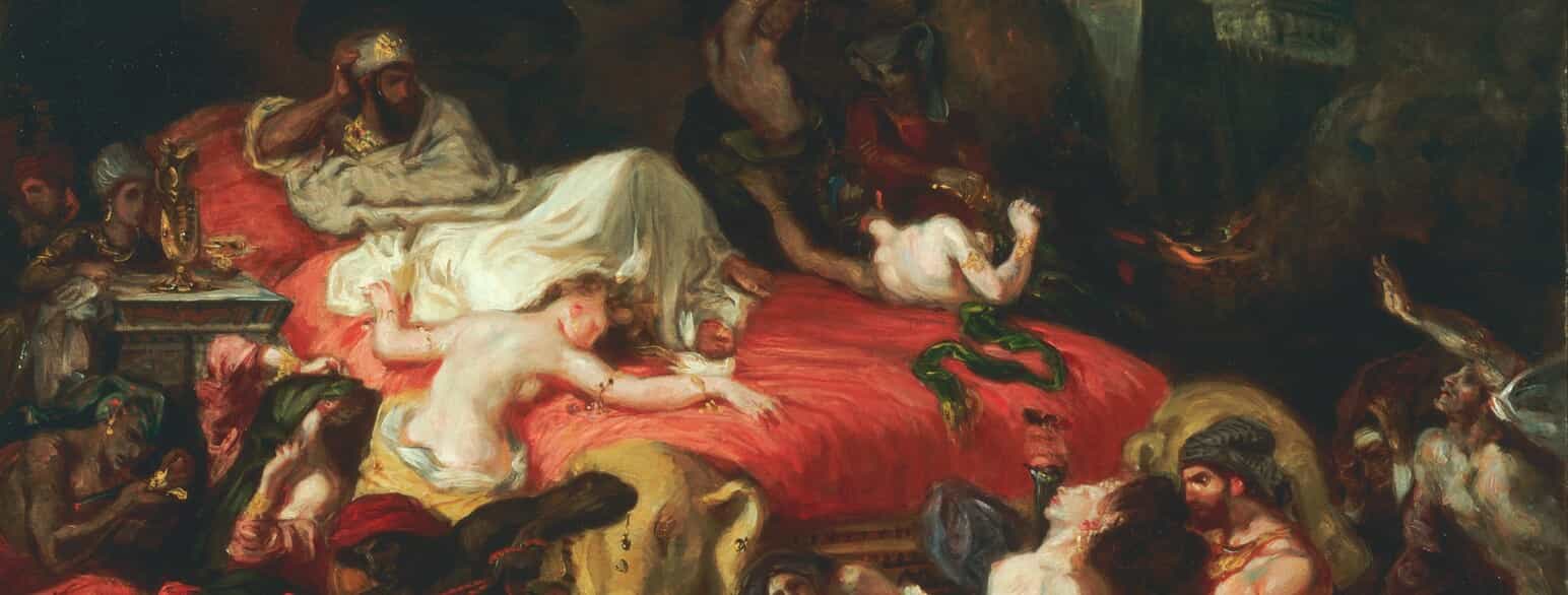 Udsnit af Delacroix' maleri "Sardanapals død" fra 1827