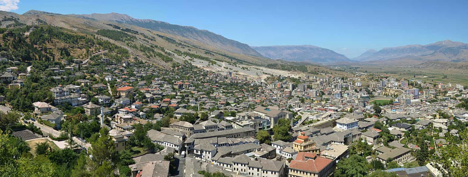 Udsigt over Gjirokastër