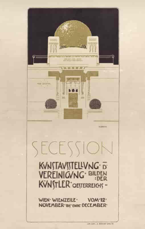 Joseph Maria Olbrich, plakat fra Secession
