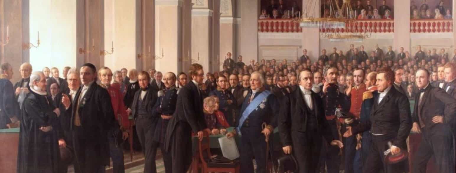 Maleri af Den Grundlovgivende Rigsforsamling