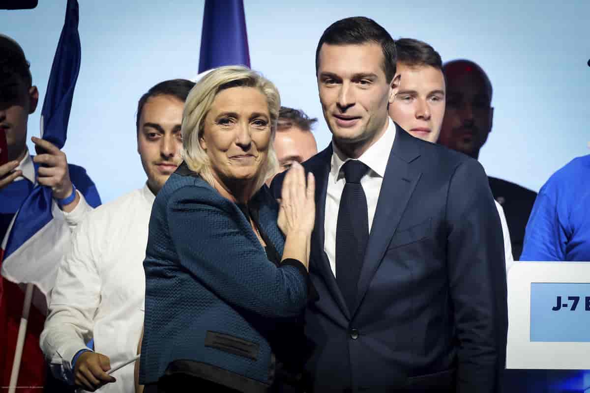 Marine Le Pen og Jordan Bardella i 2024.