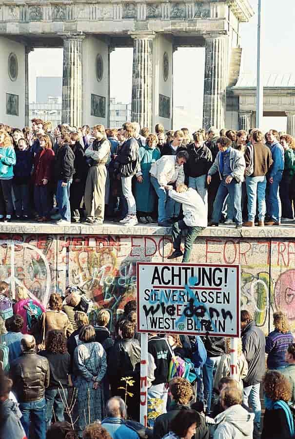 Brandenburger Tor den 10. november 1989
