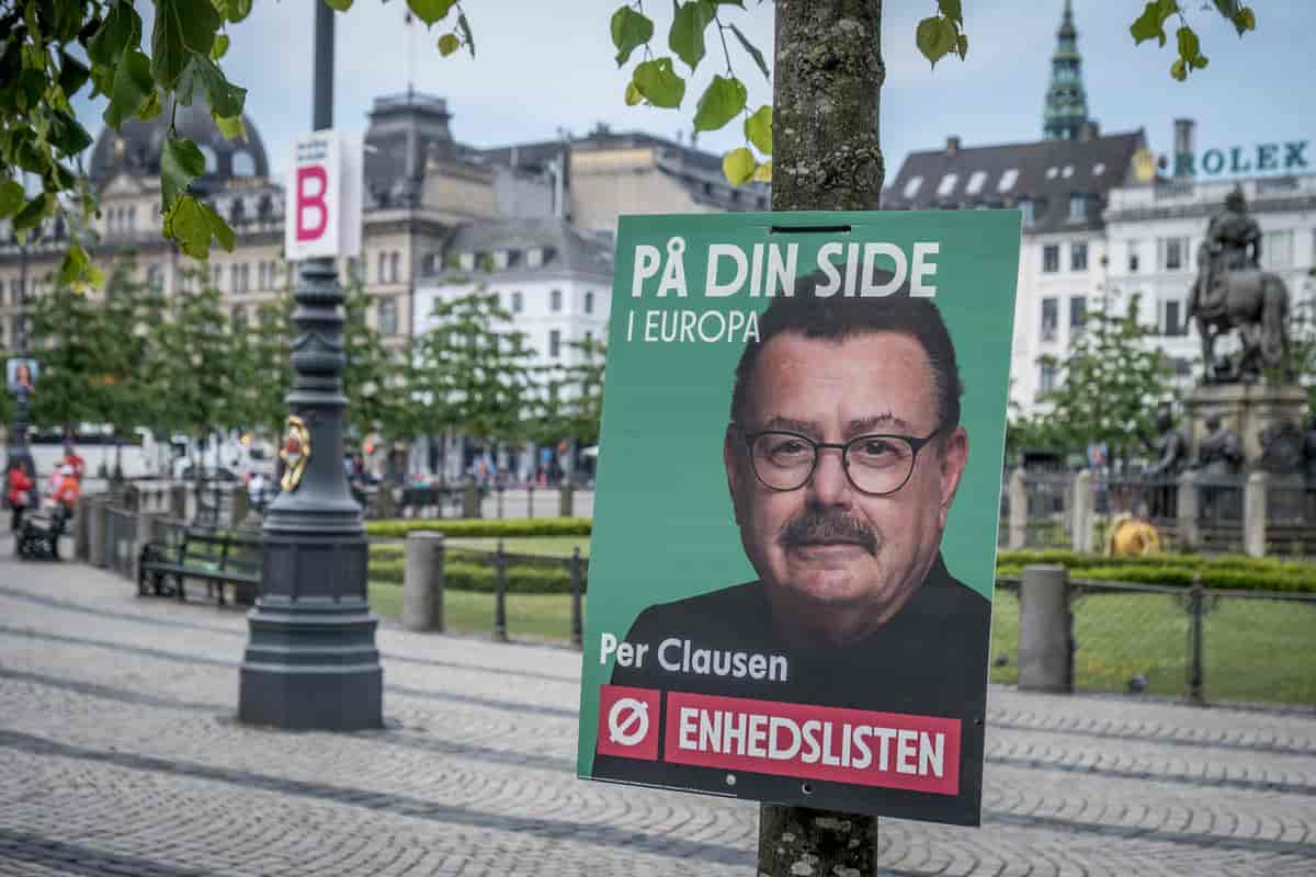 Valgplakat med Per Clausen, 2024.