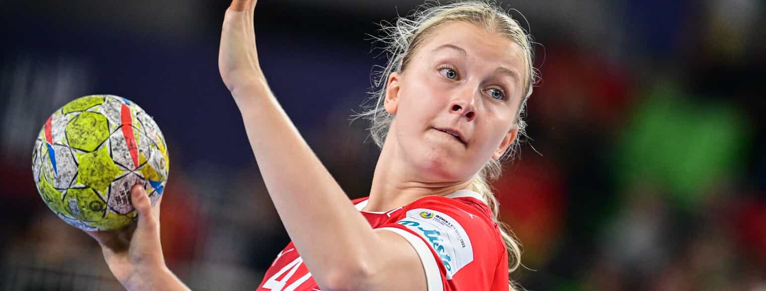 Michala Møller i EM-finalen i 2022