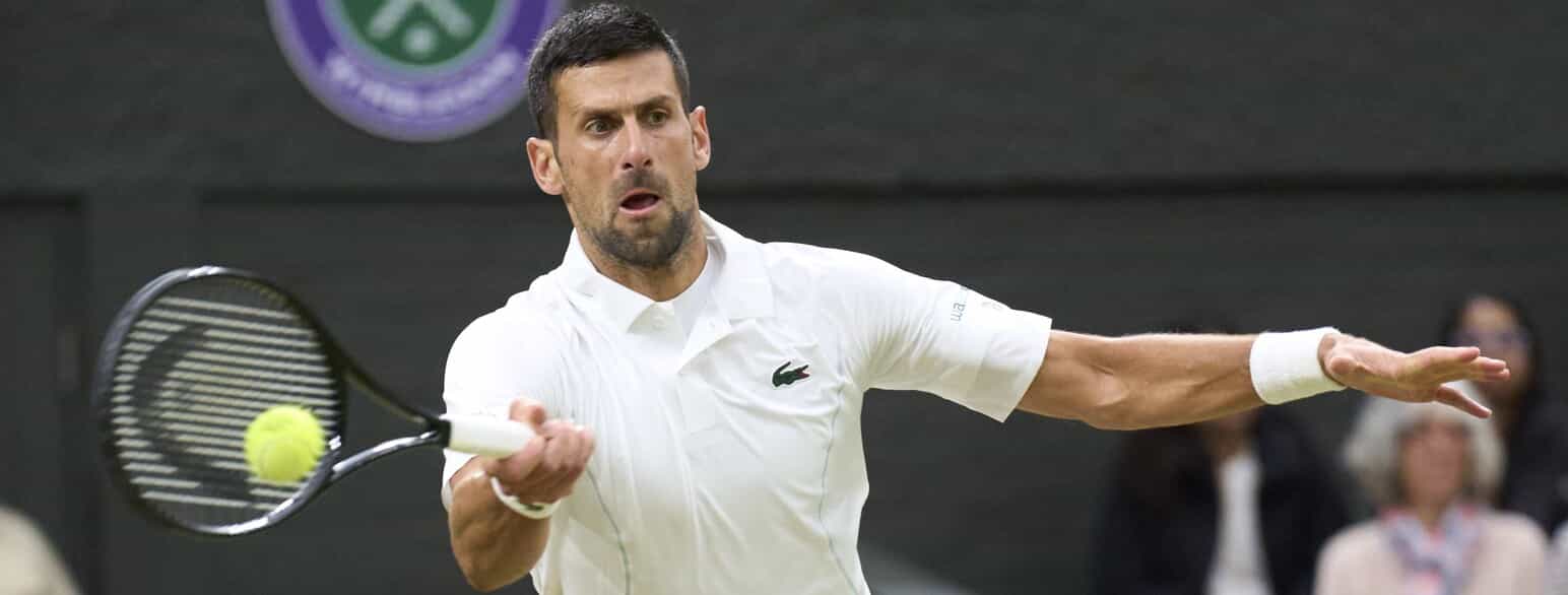 Novak Djokovic ved Wimbledon i 2024