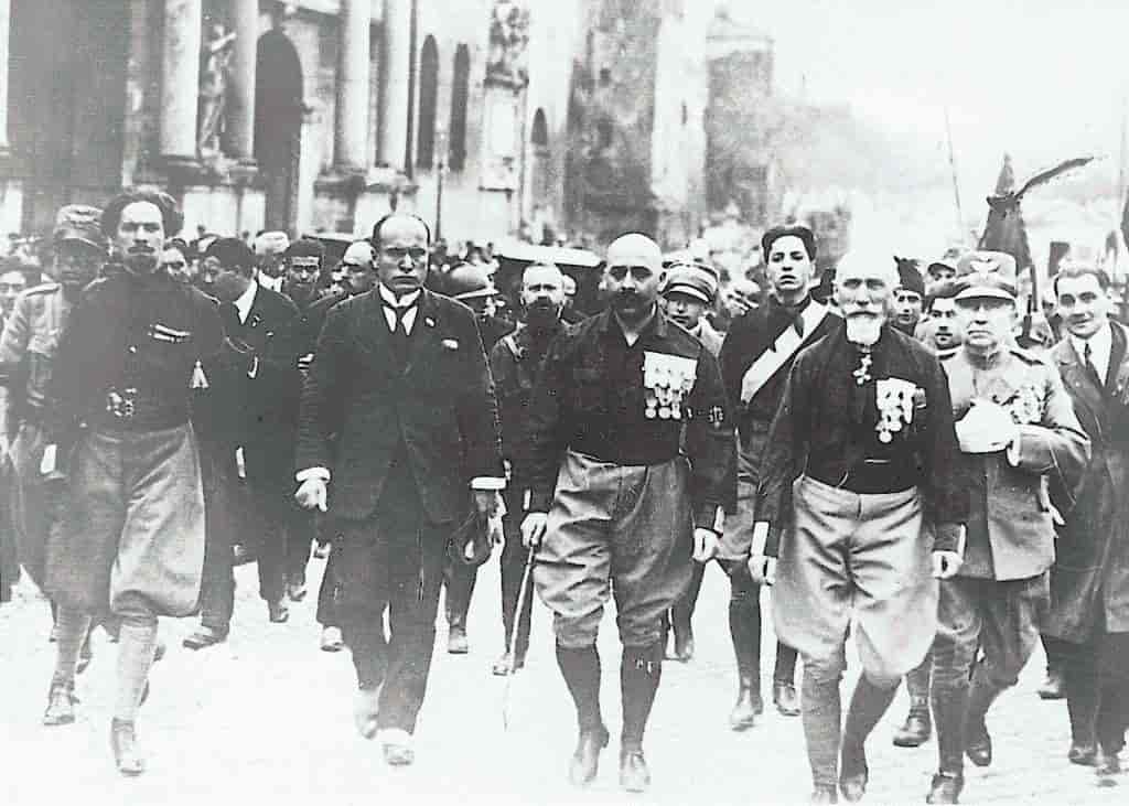 Fascister marcherer mod Rom