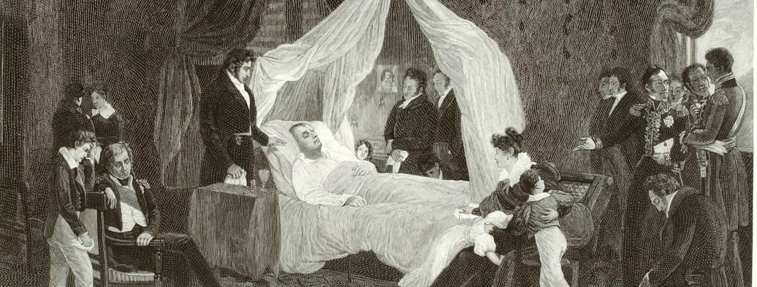 Napoleon 1.s dødsleje (udsnit), 1896