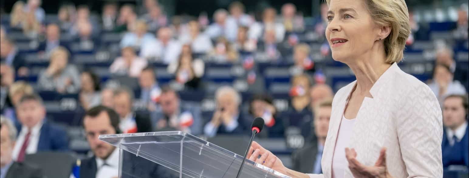 Ursula von der Leyen i Europa-Parlamentet, juli 2019