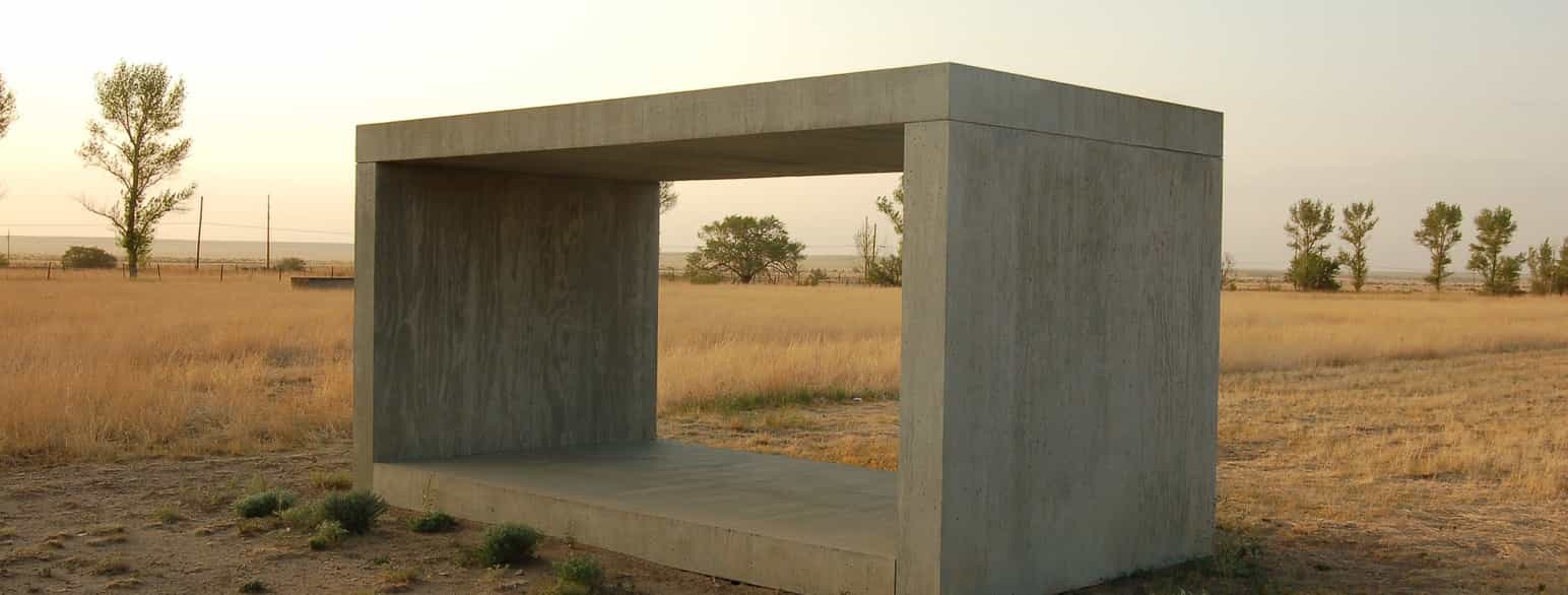 Skulptur af Donald Judd: Concrete Blocks, fotograferet