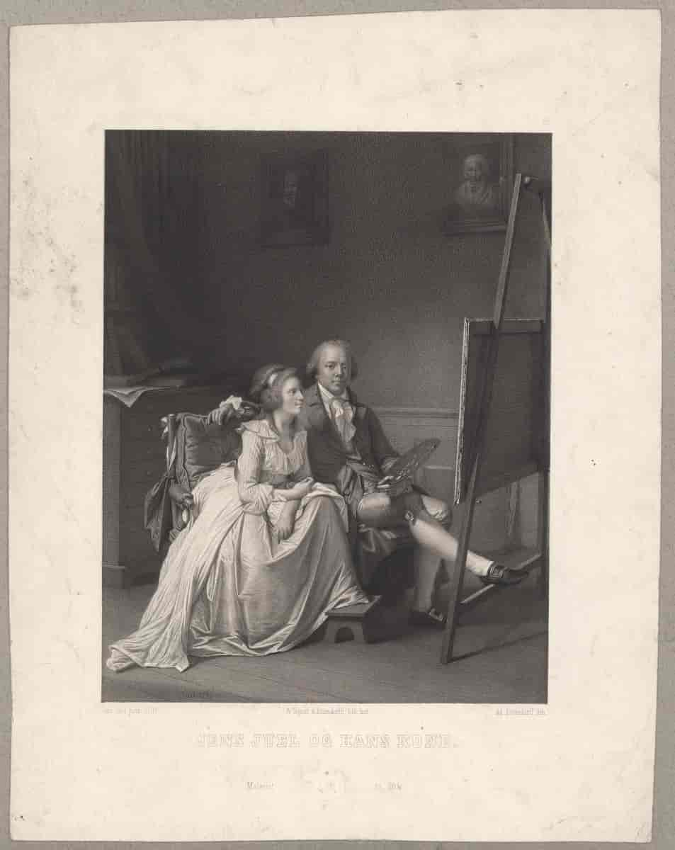 Portræt af Jens og Rosine Juel, 1791