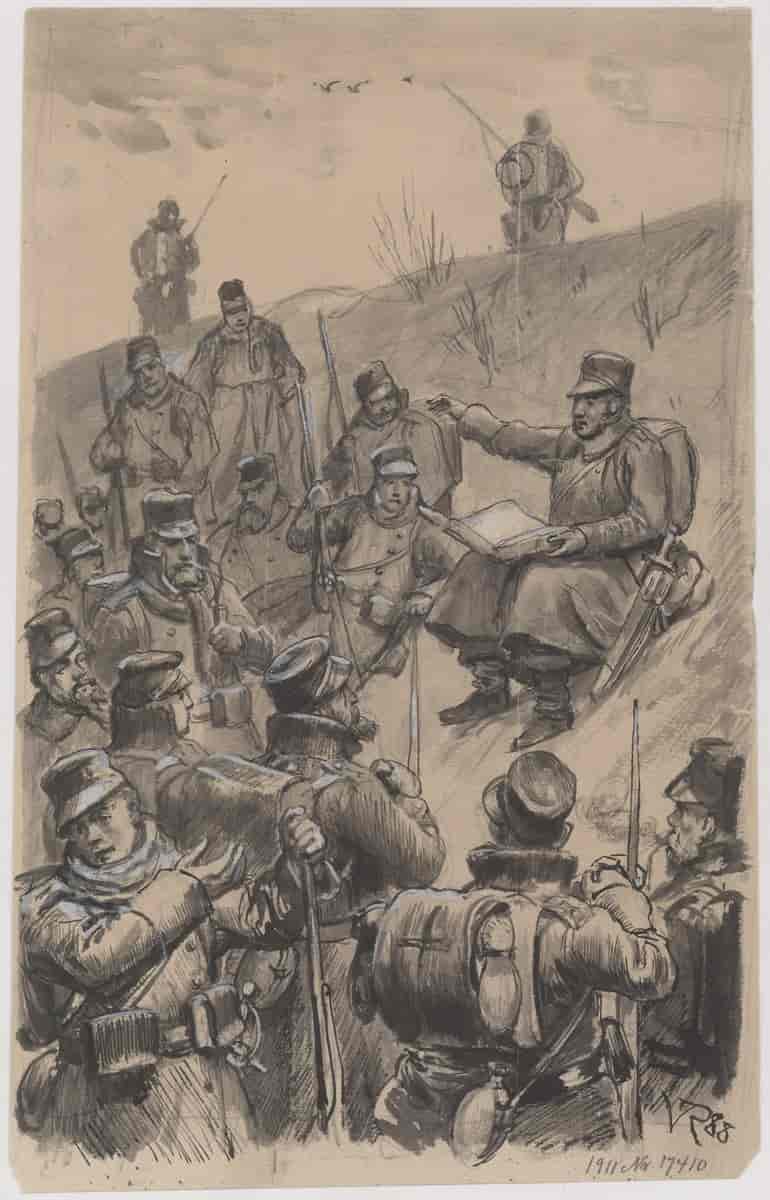 "Samling af soldater", 1864