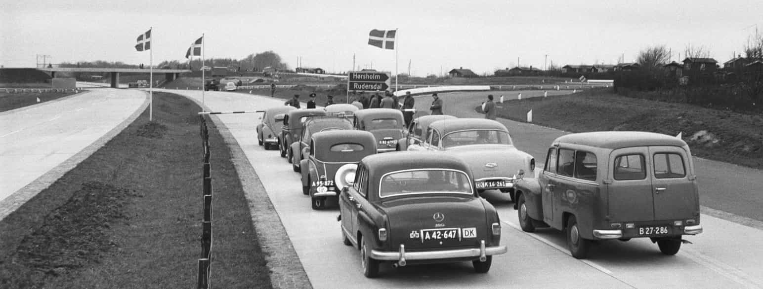 Åbningen af Hørsholmvejen, 24. marts 1957