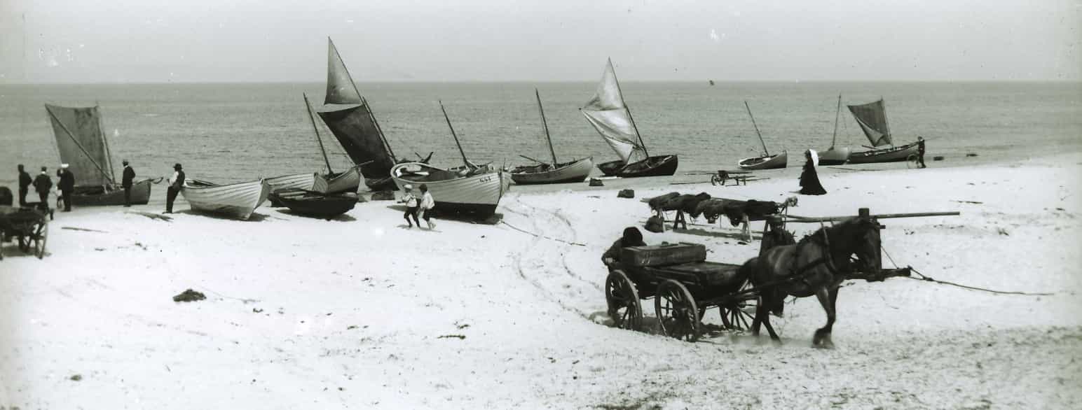 Fiskesalg ved Gammel Skagen, 1903