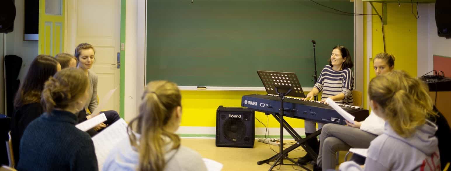 Musikundervisning på Ordrup Gymnasium