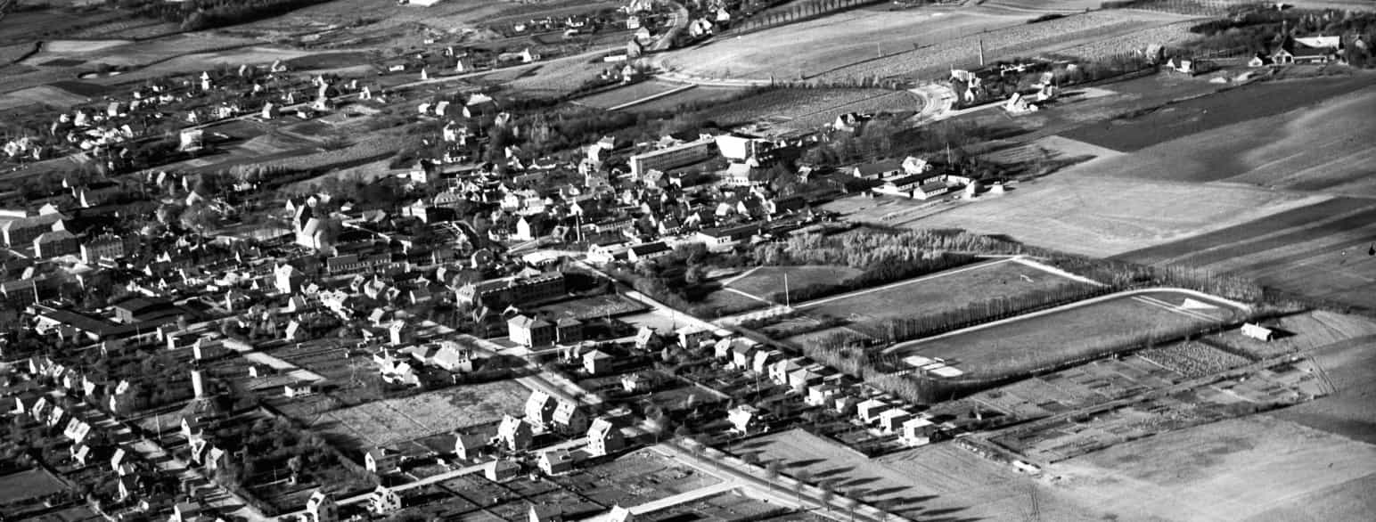 Luftfoto af Ballerup, 1947