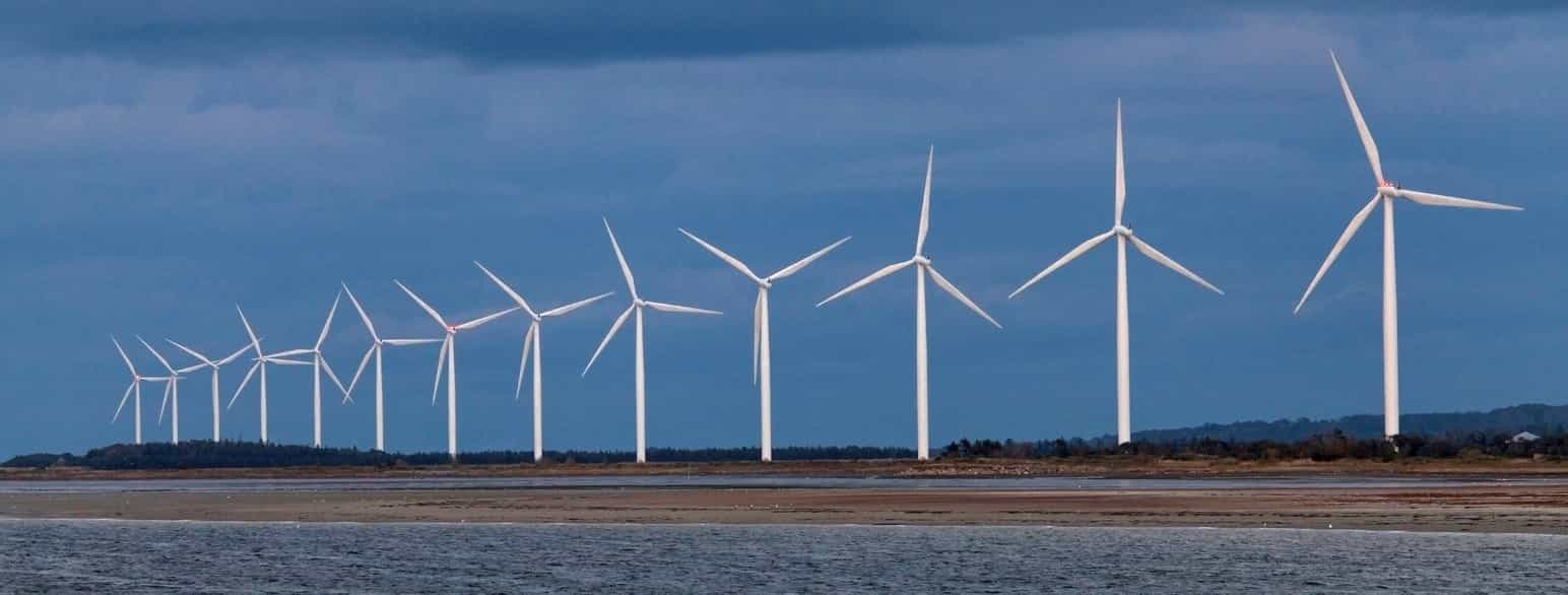 Vindmøller ved Aggersund vindkraftpark, 30. september 2013