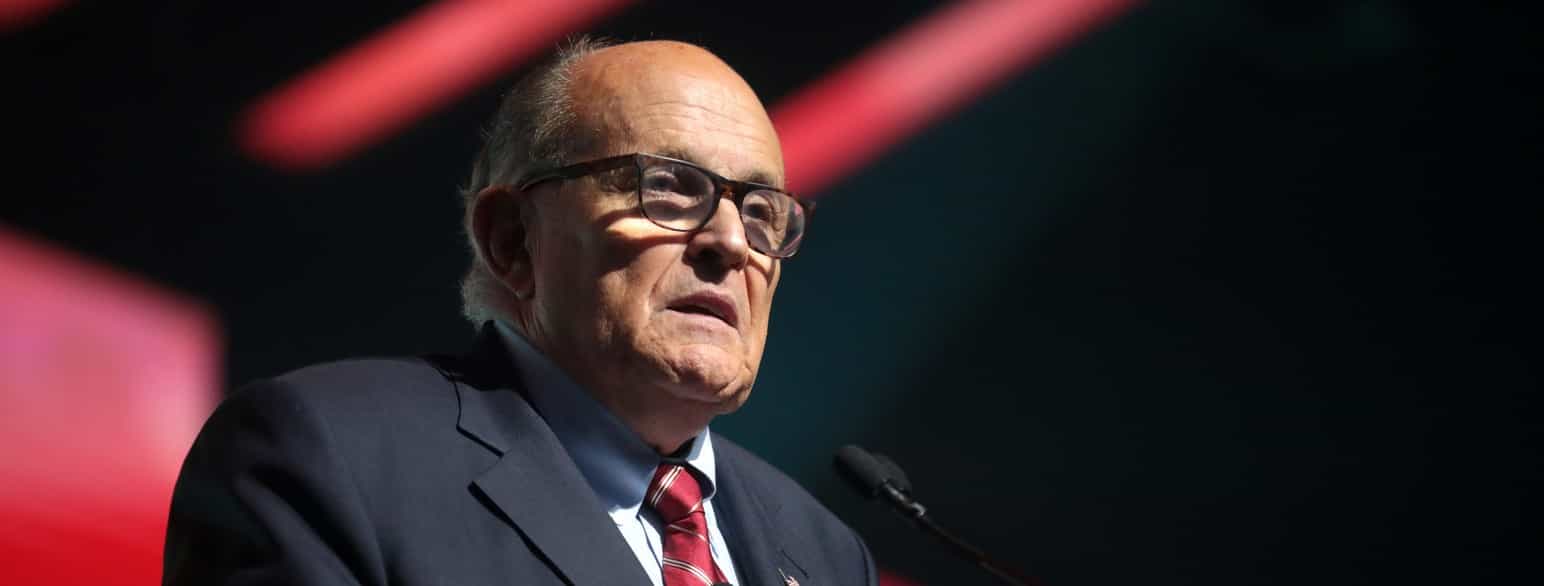 Rudy Giuliani ved 2019 Student Action Summit i West Palm Beach, Florida