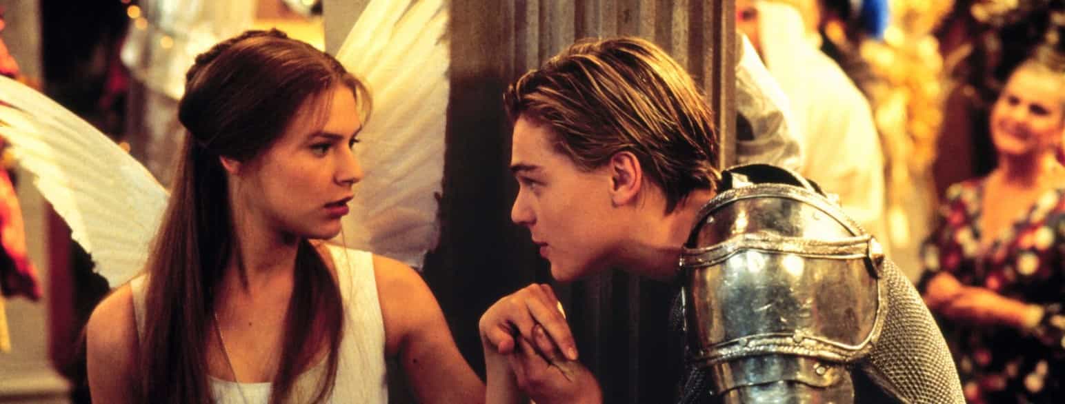 Claire Danes og Leonardo DiCaprio i  Baz Luhrmanns filmatisering af William Shakespeares Romeo og Julie (1996)