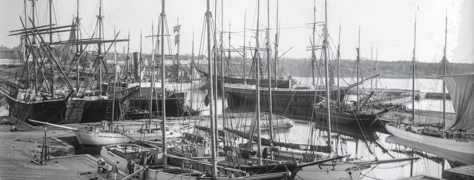 Havnen i Rønne, 1904