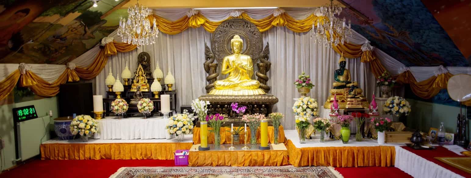 Tempel tilhørende den thailandsk-buddhistiske gruppe Watpa Copenhagen