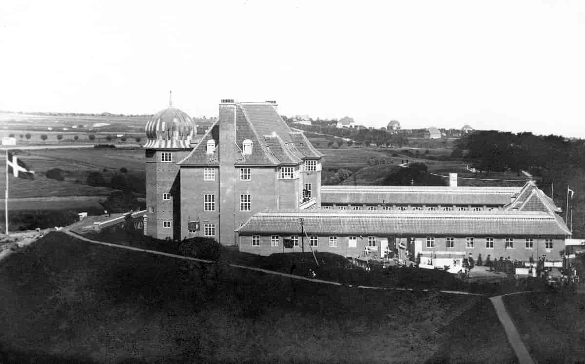 Købestævnets udstillingsbygning på Prins Christians Bastion i Fredericia 1916
