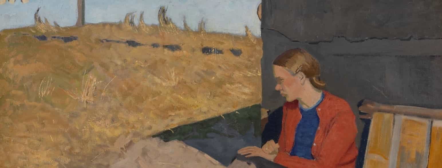 Knud Eels "En Ung Pige i Foraarssol" fra 1941