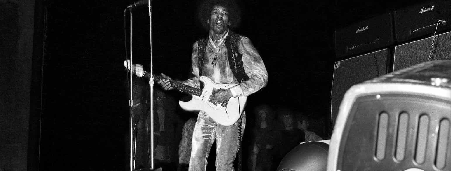 Jimi Hendrix ved en koncert i London den 8. oktober 1967